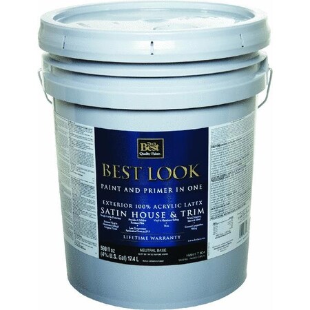 Best Look Latex Satin Paint And Primer In One House And Trim Paint